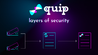Quip diagram showing layers of security